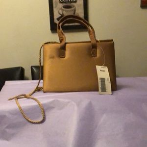 Gold small shoulder bag,never used